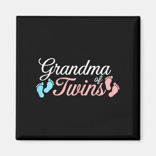 Oma von Twins Shirt Frauen zwei Großmütter Magnet