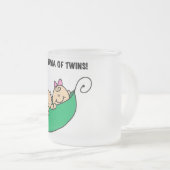 Oma von Twins Tshirts und Geschenke Mattglastasse (VorderseiteRechts)