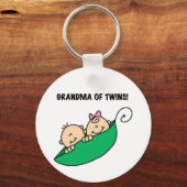 Oma von Twins Tshirts und Geschenke Schlüsselanhänger (Vorderseite)