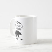 Oma von Zwillingen Niedlicher Bär Kaffeetasse (Vorderseite Links)