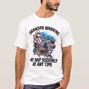 Oma Warning May Nickerchen plötzlich Funny Quotes T-Shirt