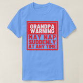 Oma Warnung kann Nickerchen plötzlich zu jeder Zei T-Shirt (Design vorne)