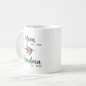Oma Weihnachtsfeiertag Keepake Custom Kaffeetasse (Vorderseite Links)