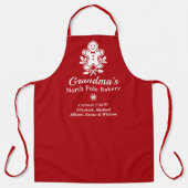 Oma Weihnachtsferien Backen Schürze (Vorderseite)