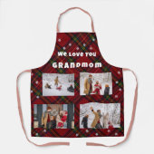Oma Weihnachtsfoto-Geschenk Schürze (Vorderseite)