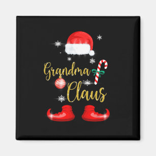 Oma Weihnachtsmann Lustige Familien-Weihnachts-PJs Magnet