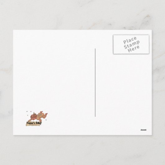 Oma Weihnachtsschmuck Postkarte (Rückseite)