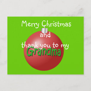 Oma Weihnachtsschmuck Postkarte
