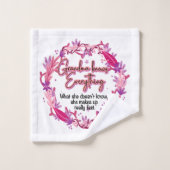 Oma weiß alles badhandtuch set (Waschlappen)