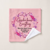 Oma weiß alles badhandtuch set (Waschlappen)