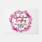 Oma weiß alles fußmatte (Vorderseite)