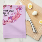 Oma weiß alles geschirrtuch (Viertel Falte)