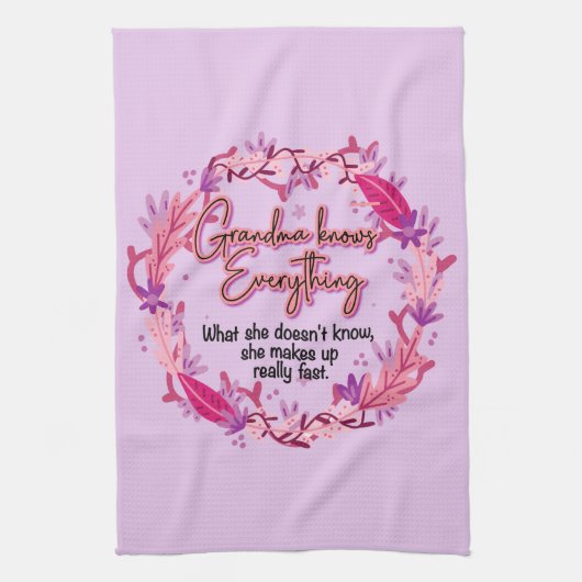 Oma weiß alles geschirrtuch (Vertikal)