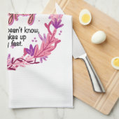 Oma weiß alles geschirrtuch (Viertel Falte)