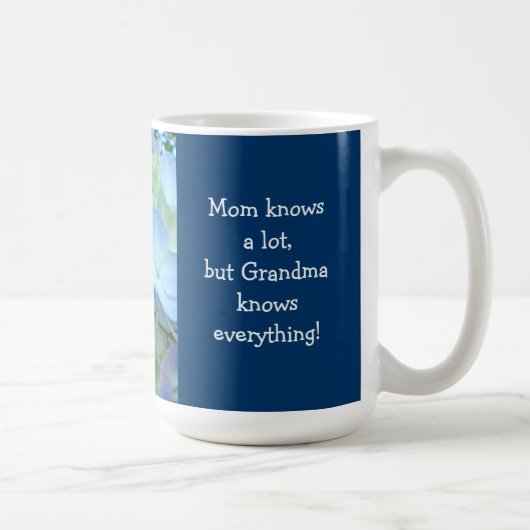 Oma weiß alles! Kaffeetasse Hydrangeas (Rechts)