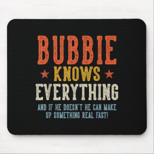 Oma weiß alles Vatertag Retro Vintage Mousepad