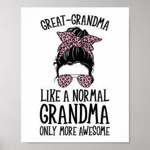 Oma wie eine normale Oma, nur noch großartiger Mo Poster