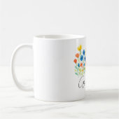 Oma Wildblume Tasse | Benutzerdefinierter Osten. J (Links)