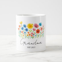 Oma Wildblume Tasse | Benutzerdefinierter Osten. J