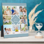 Oma Wir Liebe Sie 8 Foto Collage Plaque Fotoplatte<br><div class="desc">Stilvolle Foto-Plakette für Ihre Oma - oder personalisieren Sie für jeden, den Sie sich wünschen. Laden Sie 8 Ihrer Lieblings-Fotos hoch und diese werden in quadratischem / instagram Format in einer einfachen Grid-Stil Foto-Collage angezeigt. Die Formulierung in der Mitte lautet "Wir Liebe Sie Oma" und ist vollständig editierbar - verwenden...</div>
