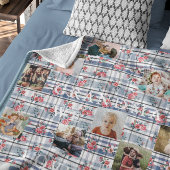 Oma Wir Liebe Sie | Blumengeflecht 14 Foto Fleecedecke