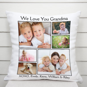 Oma Wir Liebe Sie Foto Kissen