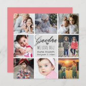 Oma wir Liebe Sie FotoCollage Feiertagskarte (Vorne/Hinten)