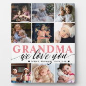 Oma wir Liebe Sie FotoCollage Fotoplatte (Vorderseite)