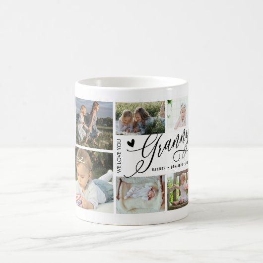Oma, wir Liebe Sie FotoCollage Kaffeetasse (Mittel)