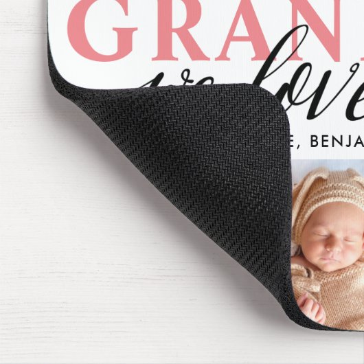 Oma wir Liebe Sie FotoCollage Mousepad (Ecke)