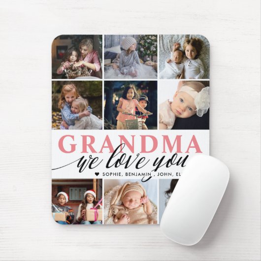 Oma wir Liebe Sie FotoCollage Mousepad (Mit Mouse)