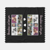 Oma, wir Liebe Sie Großkinder 6 FotoCollage Fleecedecke (Vorderseite (Horizontal))