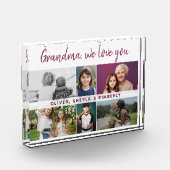 Oma, wir Liebe Sie Großkinder 6 FotoCollage Fotoblock (Links)