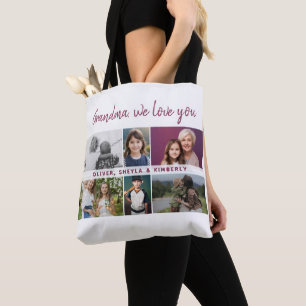 Oma, wir Liebe Sie Großkinder 6 FotoCollage Tasche