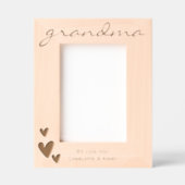 Oma wir Liebe Sie haben Rahmen mit Namen (Vorderseite)