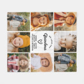 Oma Wir Liebe Sie hören Moderne FotoCollage Fleecedecke (Vorderseite (Horizontal))