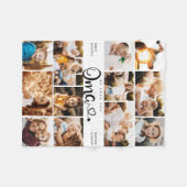 Oma Wir Liebe Sie hören Moderne FotoCollage Fleecedecke (Vorderseite (Horizontal))