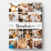 Oma Wir Liebe Sie hören Moderne FotoCollage Fotoplatte (Vorderseite)