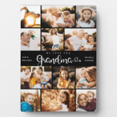 Oma Wir Liebe Sie hören Moderne FotoCollage Fotoplatte (Vorderseite)