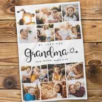 Oma Wir Liebe Sie hören Moderne FotoCollage