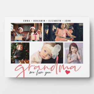 Oma wir Liebe Sie Moderne FotoCollage Fotoplatte