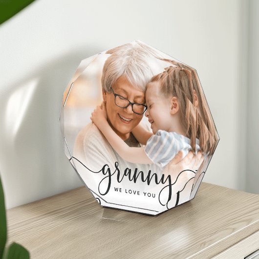 Oma Wir Liebe Sie | Oma Script Overlay Fotoblock