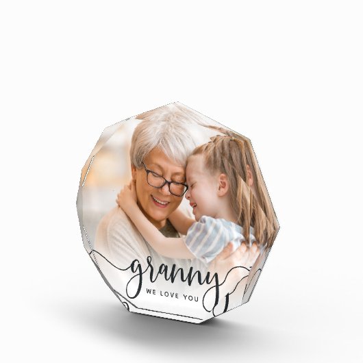 Oma Wir Liebe Sie | Oma Script Overlay Fotoblock (Rechts)