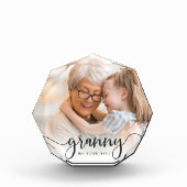 Oma Wir Liebe Sie | Oma Script Overlay Fotoblock (Vorderseite)