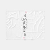 Oma Wir Liebe Sie Personalisiert Herzen Fleecedecke (Vorderseite (Horizontal))