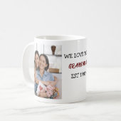 Oma Wir Liebe Sie Personalisierte Fotos Kaffeetasse (Vorderseite Links)