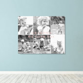 Oma wir Liebe Sie sechs FotoCollage Leinwanddruck (Insitu (Holzboden))