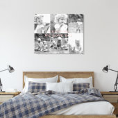 Oma wir Liebe Sie sechs FotoCollage Leinwanddruck (Insitu (Schlafzimmer))