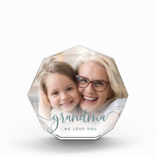 Oma Wir Liebe Sie | Skriptüberlagerung Fotoblock (Vorderseite)