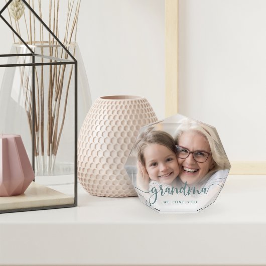 Oma Wir Liebe Sie | Skriptüberlagerung Fotoblock